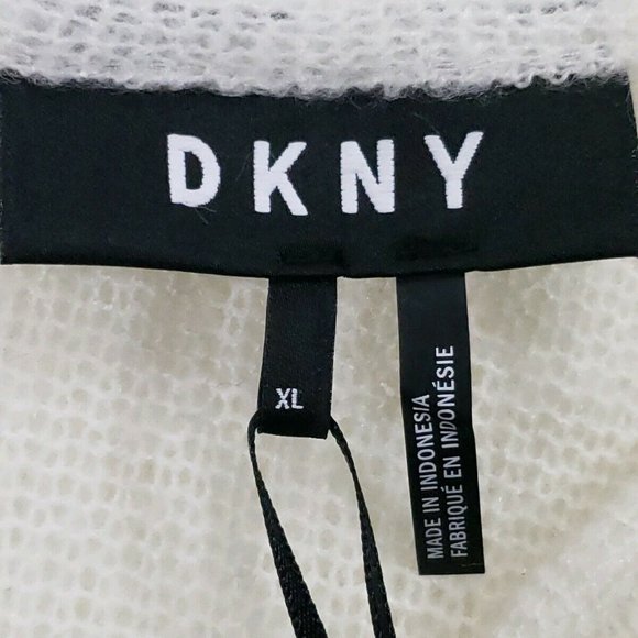 NWT DKNY  Size XLarge Drape-Front Sweater - Picture 6 of 8